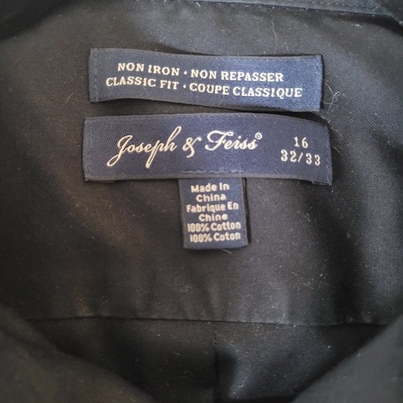 Joseph & Feiss Non Iron Black Shirt - Picture 3 of 4